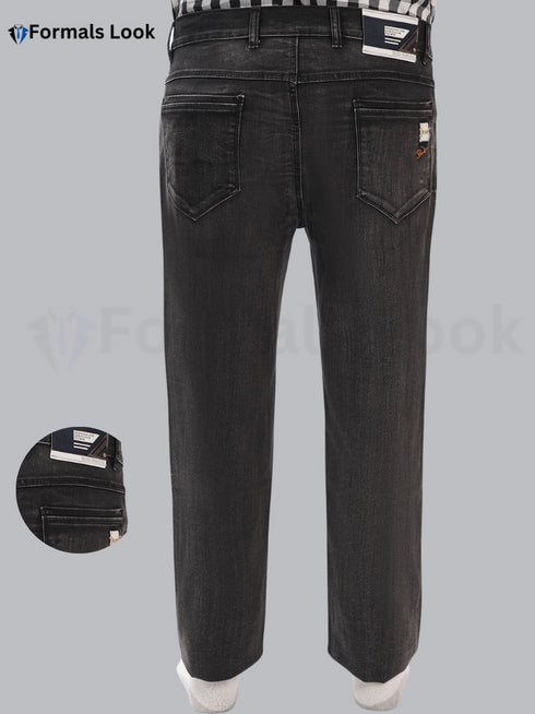 Black Color In Stretch Jeans Pant